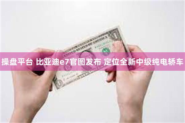 操盘平台 比亚迪e7官图发布 定位全新中级纯电轿车