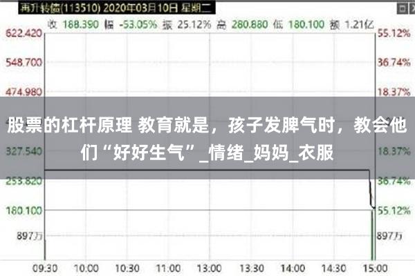 股票的杠杆原理 教育就是，孩子发脾气时，教会他们“好好生气”_情绪_妈妈_衣服