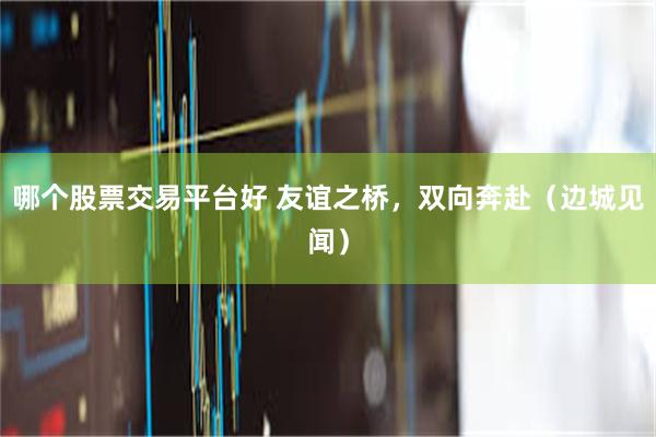 哪个股票交易平台好 友谊之桥，双向奔赴（边城见闻）