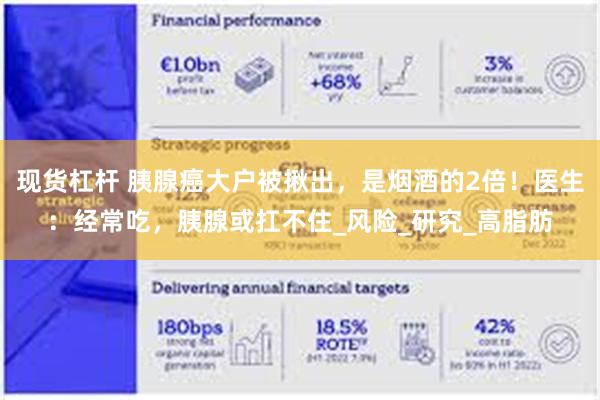 现货杠杆 胰腺癌大户被揪出，是烟酒的2倍！医生：经常吃，胰腺或扛不住_风险_研究_高脂肪